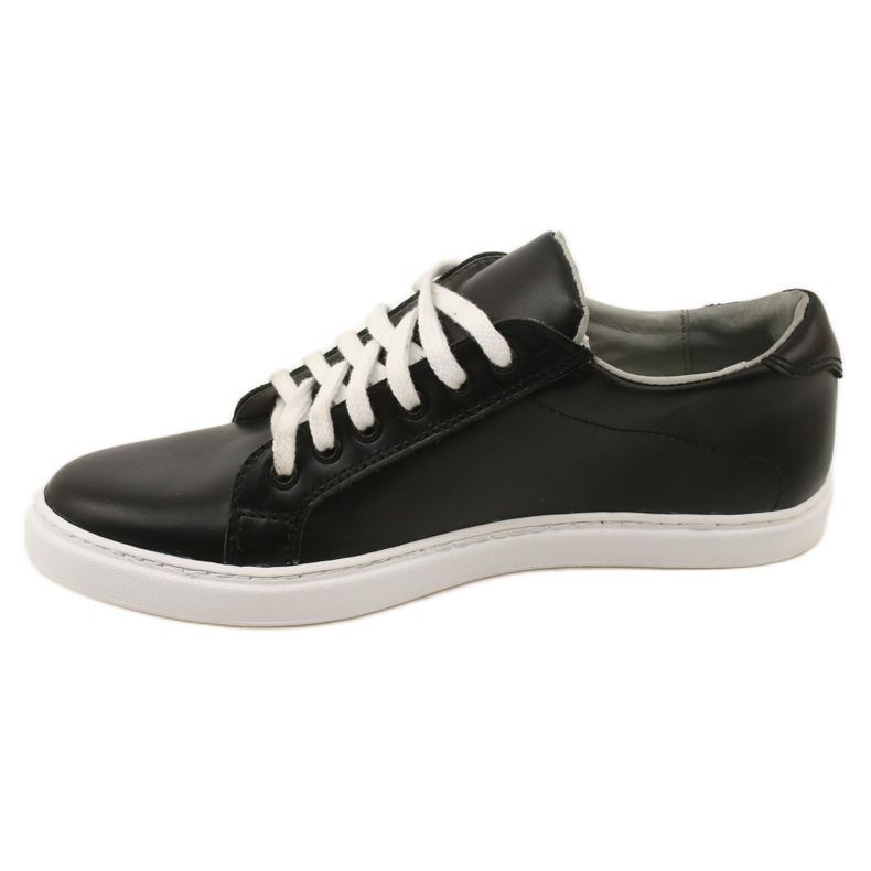 Vriston Sneaker in pelle maschile neri nero 2