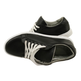 Vriston Sneaker in pelle maschile neri nero 5