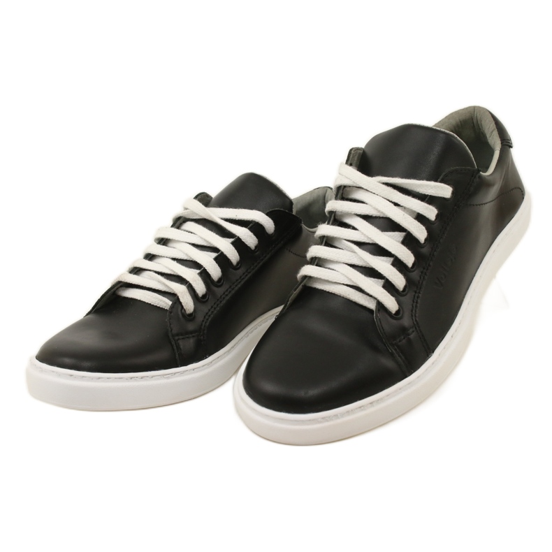 Vriston Sneaker in pelle maschile neri nero 3