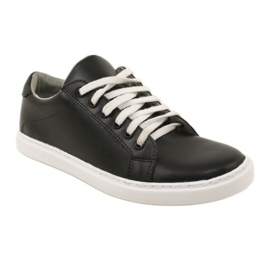 Vriston Sneaker in pelle maschile neri nero 1