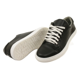 Vriston Sneaker in pelle maschile neri nero 4
