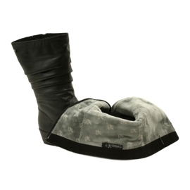 Stivali con zeppa corta Caprice Walking On Air 25417-41 022 neri nero 4