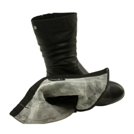 Stivali con zeppa corta Caprice Walking On Air 25417-41 022 neri nero 5