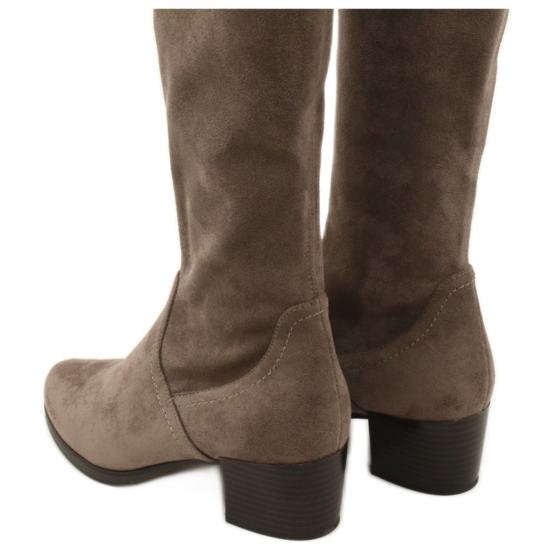Stivali elasticizzati da caffè da donna Caprice 25506-41 306 marrone 4