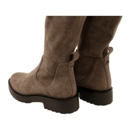 Stivali al ginocchio da donna Caprice 25606-41 306 Cafe Stretch marrone 3