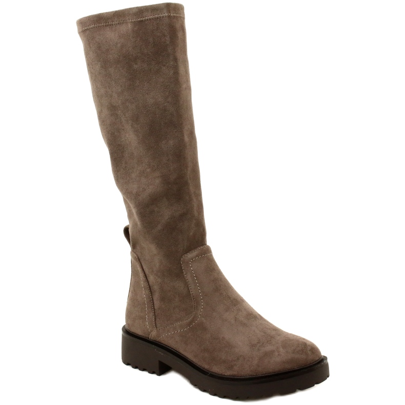 Stivali al ginocchio da donna Caprice 25606-41 306 Cafe Stretch marrone 1