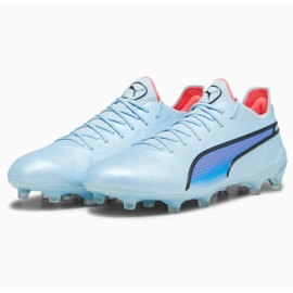 Scarpe da calcio Puma King Ultimate FG/AG M 107563-02 d'argento sfumature di grigio 1