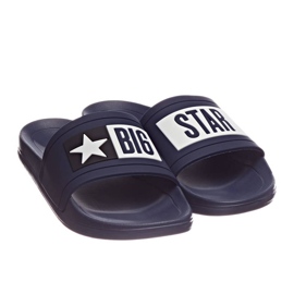 Ciabatte mare Big Star DD274A265 in gomma blu navy 2