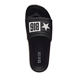 Ciabatte da spiaggia in gomma nera Big Star DD274A266 nero 1