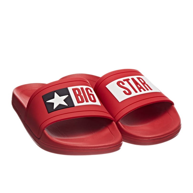 Ciabatte mare piscina da uomo rosse Big Star DD174702 rosso 1