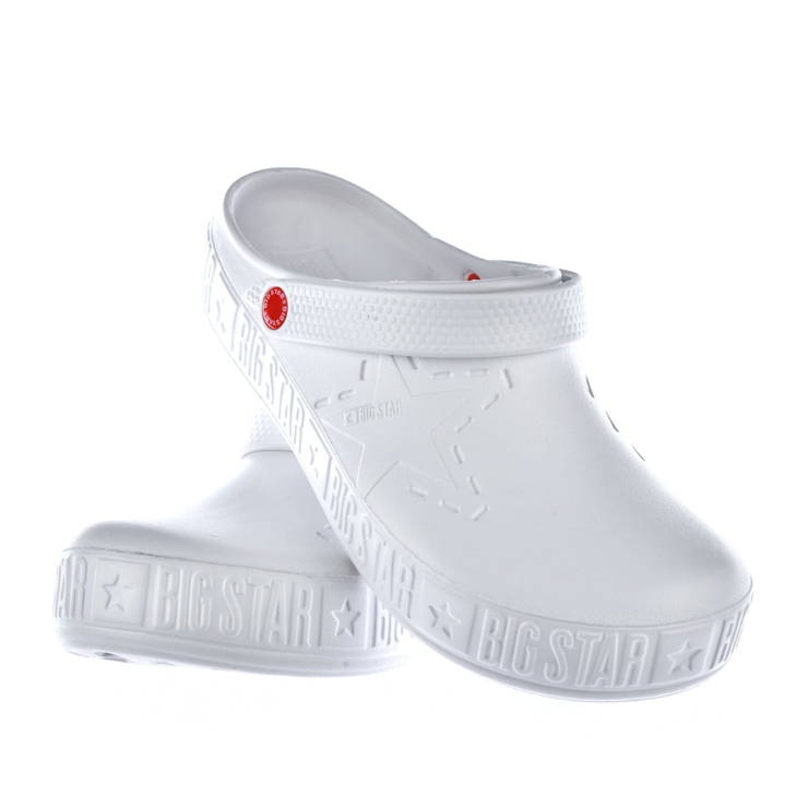 Ciabatte da uomo kroks bianche Big Star II175003 bianco 2