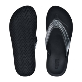 Infradito da uomo in pelle ecologica nera Big Star LL174605 nero 1