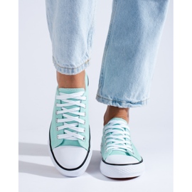 Sneakers Shelovet classiche color menta verde 1
