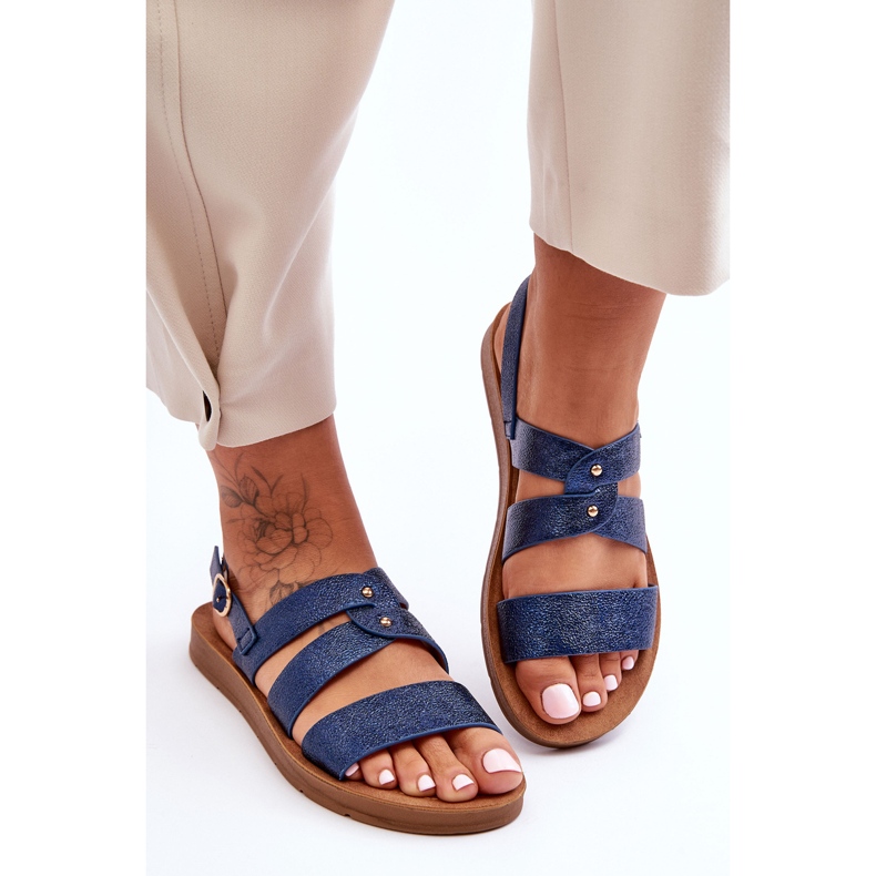 PG1 Sandali glitterati da donna Blu Catalia 1