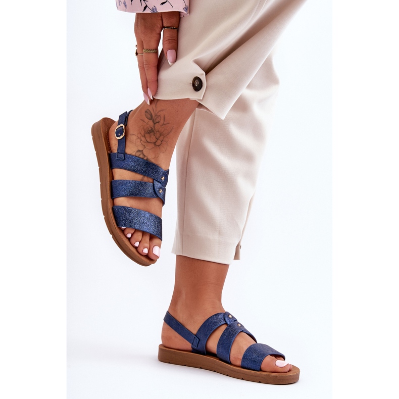 PG1 Sandali glitterati da donna Blu Catalia 2