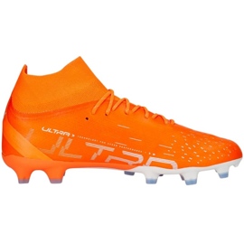 Scarpe da calcio Puma Ultra Pro FG/AG M 107240 01 arancia arance e rosse 1