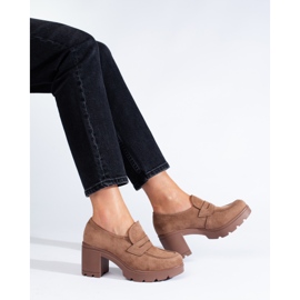 W. Potocki Scarpe con tacco alto beige scuro di Potocki 1