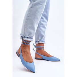 PG1 Ballerine con cinturino da donna blu Lilly Ann 2