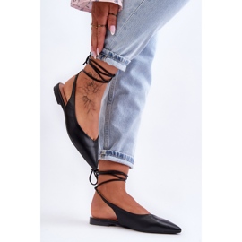 PG1 Ballerine stringate da donna nere Lilly Ann nero 2