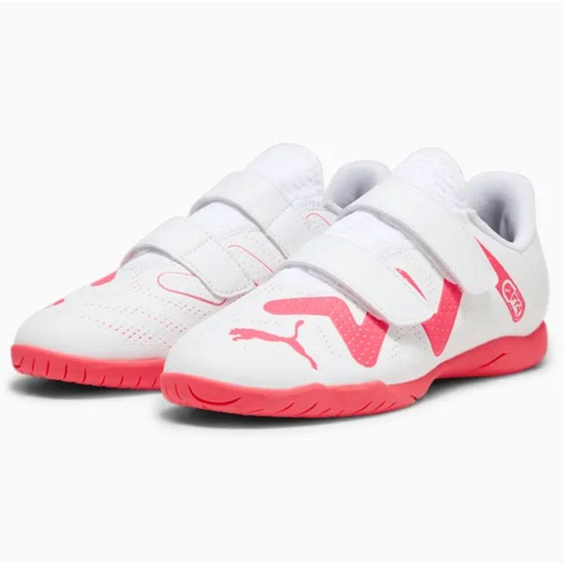 Scarpe da calcio Puma Future Play It V Jr 107395-01 bianco bianco 1