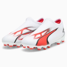 Scarpe da calcio Puma Ultra Match Ll FG/AG Jr 107514-01 bianca bianca 1