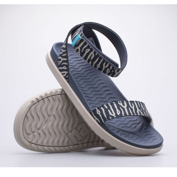 Sandali con stampa Native Juliet W 61309801-8983 blu 1