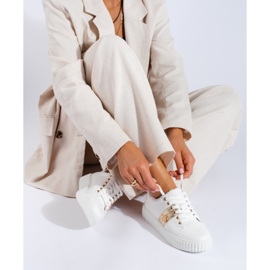 Scarpe sportive da donna Potocki bianche bianca 1