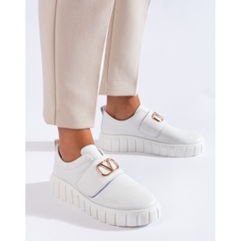 Vinceza scarpe bianche con plateau da donna bianca 1