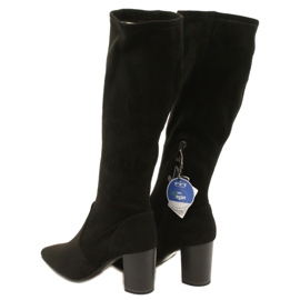 Stivali elasticizzati neri da donna Caprice 9-25520-41 044 stivali neri al ginocchio nero 3