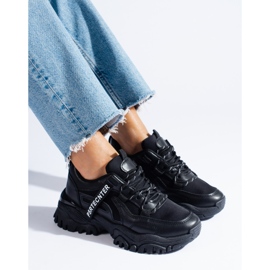 Seastar Sneakers Shelovet nere da donna con suola spessa nero 1