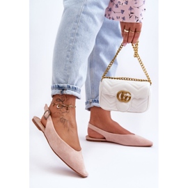 PS1 Ballerine da donna in camoscio rosa Kenra 1