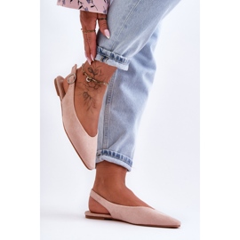 PS1 Ballerine da donna in camoscio rosa Kenra 2