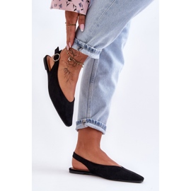 PS1 Ballerine da donna in camoscio nero Kenra 1