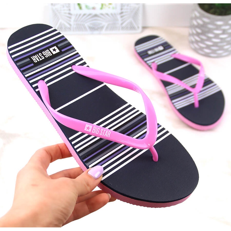 Infradito piatto Big Star W JJ274A352 rosa 3