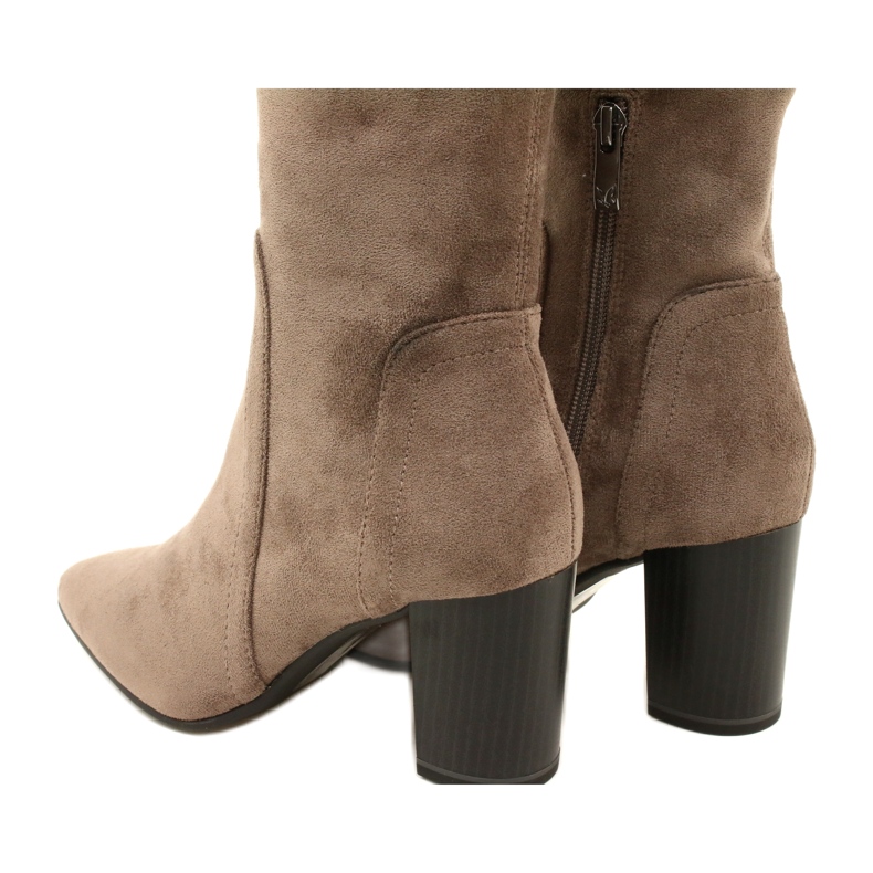 Stivali elasticizzati color talpa da donna Caprice 9-25521-41 355 stivali sopra il ginocchio beige 3