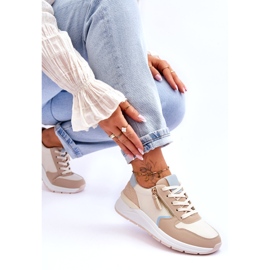 PA1 Scarpe Sportive Da Donna Con Cerniera Beige Larisa 4