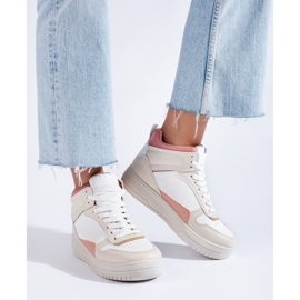 Sneakers alte Shelovet beige da donna 1