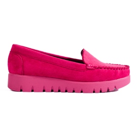 W. Potocki Mocassini slip-on in camoscio rosa con suola spessa di Potocki 1