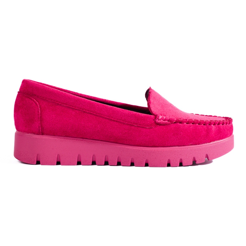 W. Potocki Mocassini slip-on in camoscio rosa con suola spessa di Potocki 1