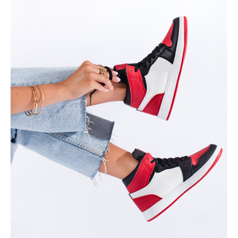 Sneaker alte rosse Shelovet rosso 1