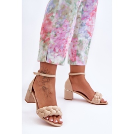 Sandali Essenza In Pelle Scamosciata Beige 2
