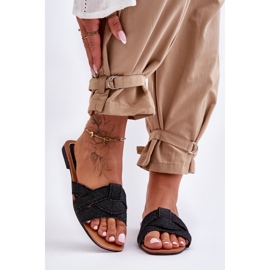 Pantofole Donna in Tessuto Aversa Nero 2