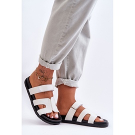 Pantofole Donna in Tessuto Velcro Bianco Jose bianca 1