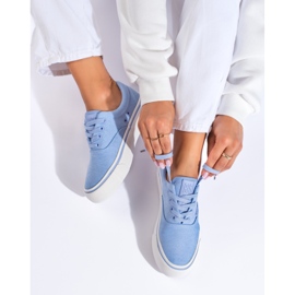 Sneakers da donna blu Big Star LL274145 1