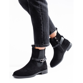 Stivaletti Chelsea in camoscio nero di Shelovet 1