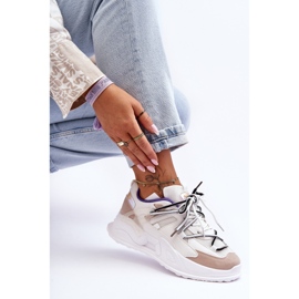 Scarpe Sportive con Plateau in Pelle Bianche Sifel bianco 1