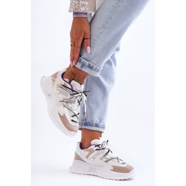 Scarpe Sportive con Plateau in Pelle Bianche Sifel bianco 2