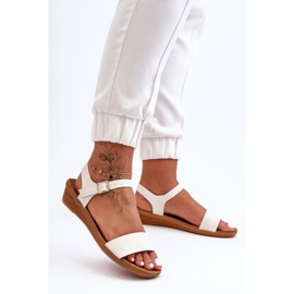 Classici sandali con zeppa bassi Arya bianchi bianco 1