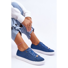 PE1 Sneakers stringate da donna Blu Etna 1