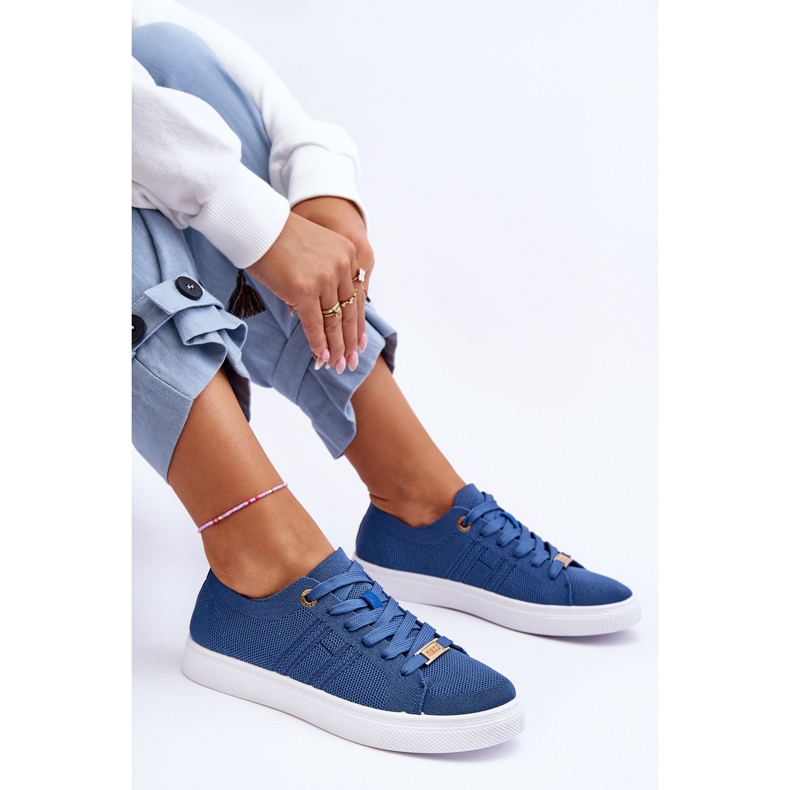 PE1 Sneakers stringate da donna Blu Etna 1